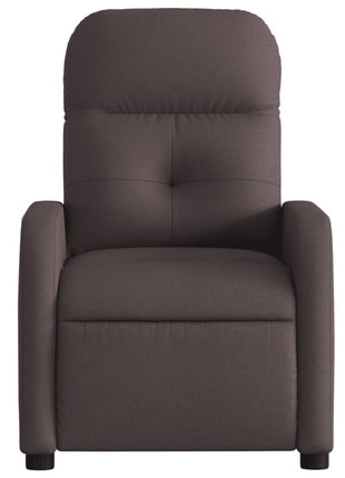 Fauteuil verstelbaar stof donkerbruin