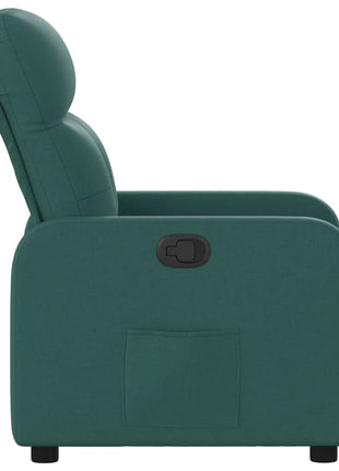Fauteuil verstelbaar stof donkergroen
