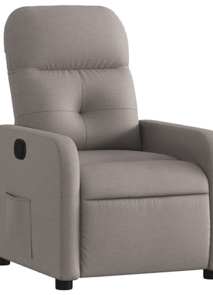 Fauteuil verstelbaar stof taupe