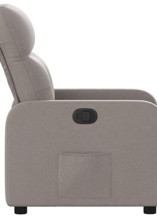 Fauteuil verstelbaar stof taupe