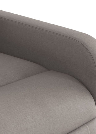Fauteuil verstelbaar stof taupe