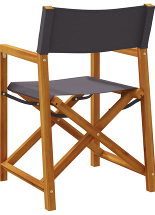 Regisseursstoelen 2 st inklapbaar stof donkergrijs