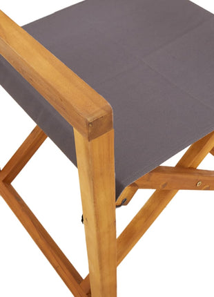 Regisseursstoelen 2 st inklapbaar stof donkergrijs