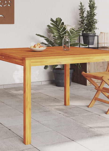 Tuintafel 110x110x75 cm massief acaciahout