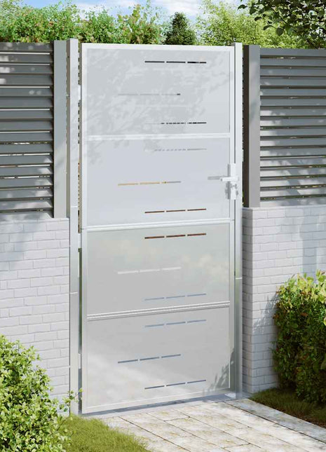Tuinpoort 100x200 cm roestvrij staal