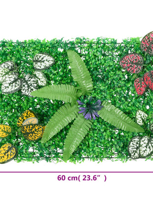 Hek met kunstplanten 6 st 40x60 cm groen