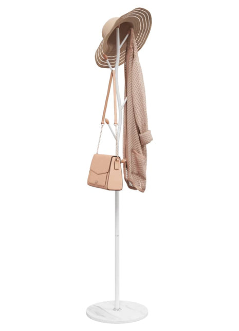 Kapstok 177 cm gepoedercoat ijzer wit
