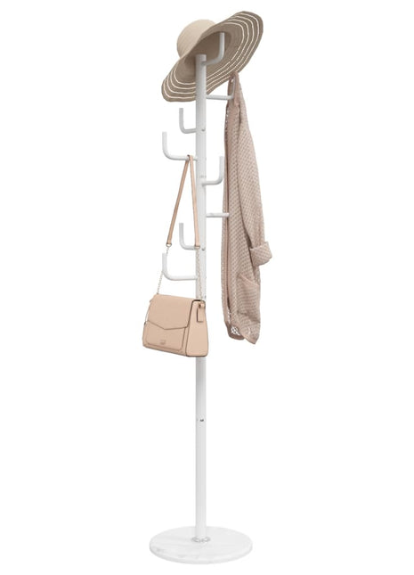 Kapstok 183 cm gepoedercoat ijzer wit