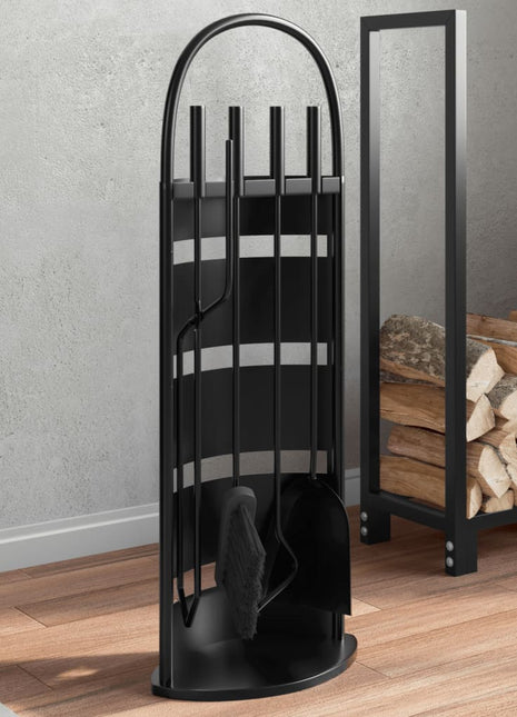 5-delige Haardset 23x15x66 cm staal
