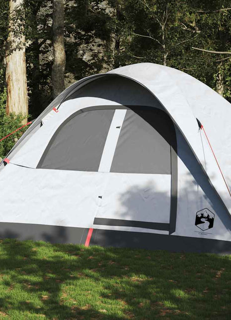 Koepeltent 6-persoons waterdicht verduisterend stof wit