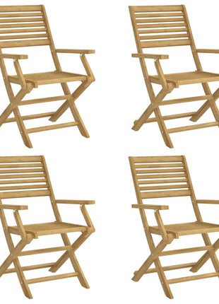 Tuinstoelen 4 st inklapbaar 54,5x61,5x86,5 cm acaciahout