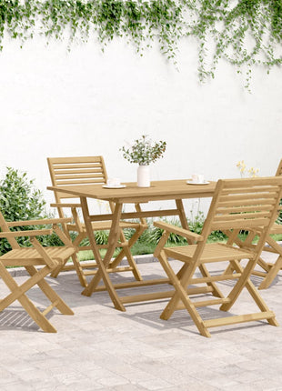 Tuinstoelen 4 st inklapbaar 54,5x61,5x86,5 cm acaciahout