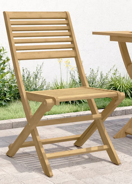 Tuinstoelen 2 st inklapbaar 48,5x61,5x87 cm massief acaciahout