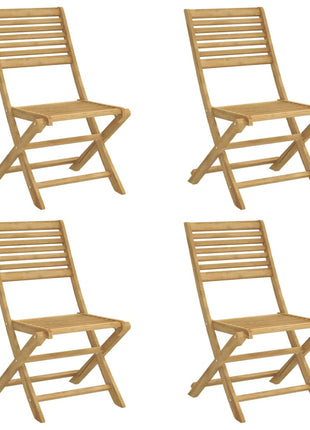 Tuinstoelen 4 st inklapbaar 48,5x61,5x87 cm massief acaciahout