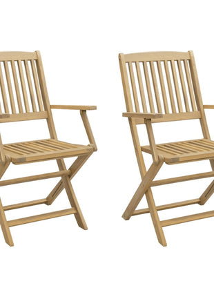 Tuinstoelen 2 st inklapbaar 58x54,5x90 cm massief acaciahout