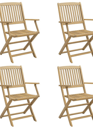 Tuinstoelen 4 st inklapbaar 57,5x54,5x90 cm massief acaciahout