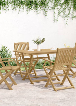 Tuinstoelen 4 st inklapbaar 57,5x54,5x90 cm massief acaciahout