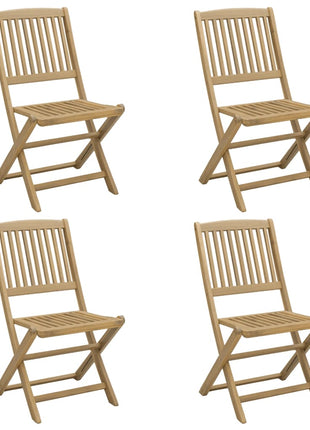 Tuinstoelen 4 st inklapbaar 57x49x90 cm massief acaciahout