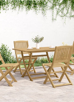 Tuinstoelen 4 st inklapbaar 57x49x90 cm massief acaciahout
