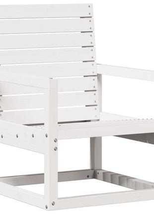 Tuinstoel 57,5x63x76 cm massief grenenhout wit