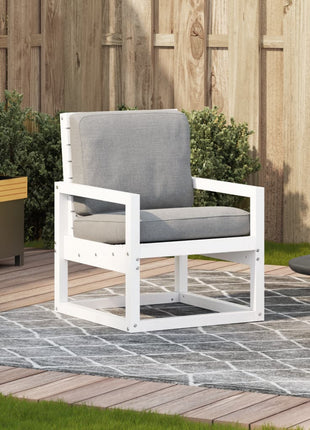 Tuinstoel 57,5x63x76 cm massief grenenhout wit