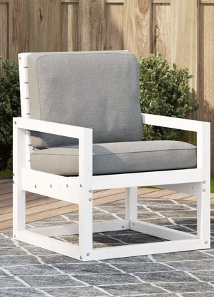 Tuinstoel 57,5x63x76 cm massief grenenhout wit