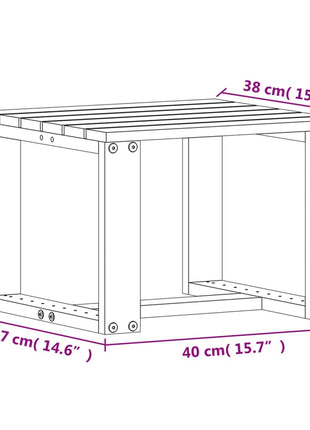3-delige Loungeset massief grenenhout