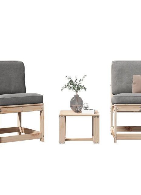 3-delige Loungeset massief grenenhout