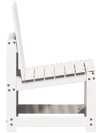 3-delige Loungeset massief grenenhout wit