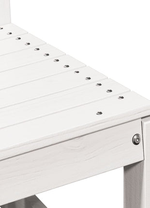 3-delige Loungeset massief grenenhout wit