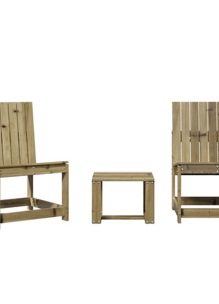 3-delige Loungeset geïmpregneerd grenenhout