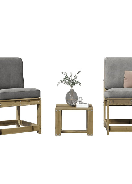 3-delige Loungeset geïmpregneerd grenenhout