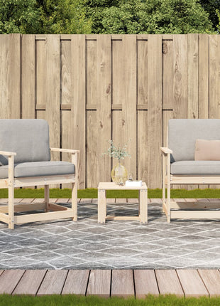 3-delige Loungeset massief grenenhout