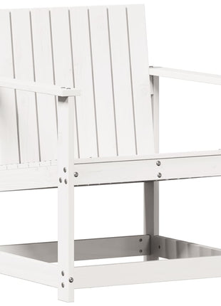 3-delige Loungeset massief grenenhout wit