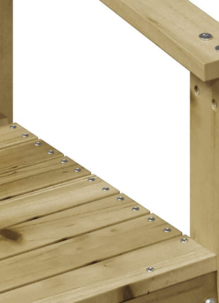 3-delige Loungeset geïmpregneerd grenenhout