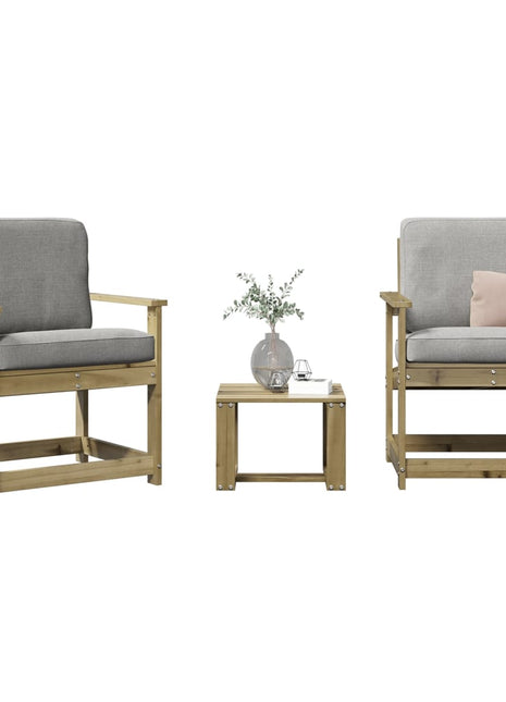3-delige Loungeset geïmpregneerd grenenhout