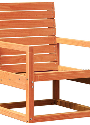 Tuinstoel 57,5x63x76 cm massief grenenhout wasbruin
