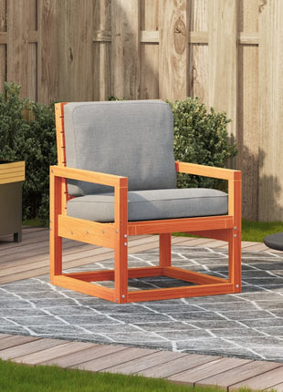 Tuinstoel 57,5x63x76 cm massief grenenhout wasbruin