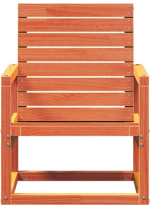 Tuinstoel 57,5x63x76 cm massief grenenhout wasbruin