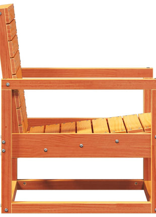 Tuinstoel 57,5x63x76 cm massief grenenhout wasbruin