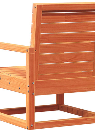 Tuinstoel 57,5x63x76 cm massief grenenhout wasbruin