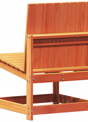 3-delige Loungeset massief grenenhout wasbruin