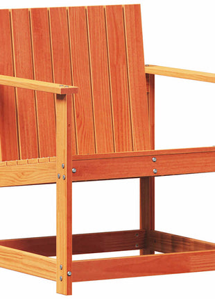 3-delige Loungeset massief grenenhout wasbruin