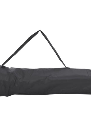 Campingstoelen 2 st met vakje inklapbaar zwart