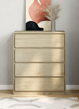 Ladekast SAUDA 76,5x39x91 cm massief grenenhout eikenkleurig
