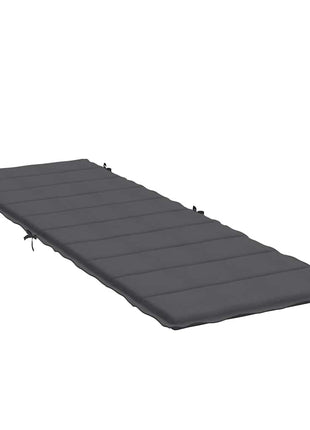 Ligbedkussen 186x58x4 cm stof gemêleerd antracietkleurig