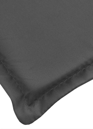 Ligbedkussen 186x58x4 cm stof gemêleerd antracietkleurig