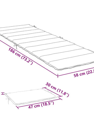 Ligbedkussen 186x58x4 cm stof gemêleerd antracietkleurig