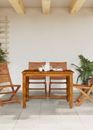 Tuinstoelen 4 st inklapbaar massief acaciahout