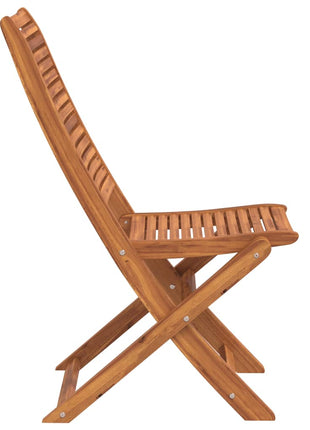Tuinstoelen 4 st inklapbaar massief acaciahout